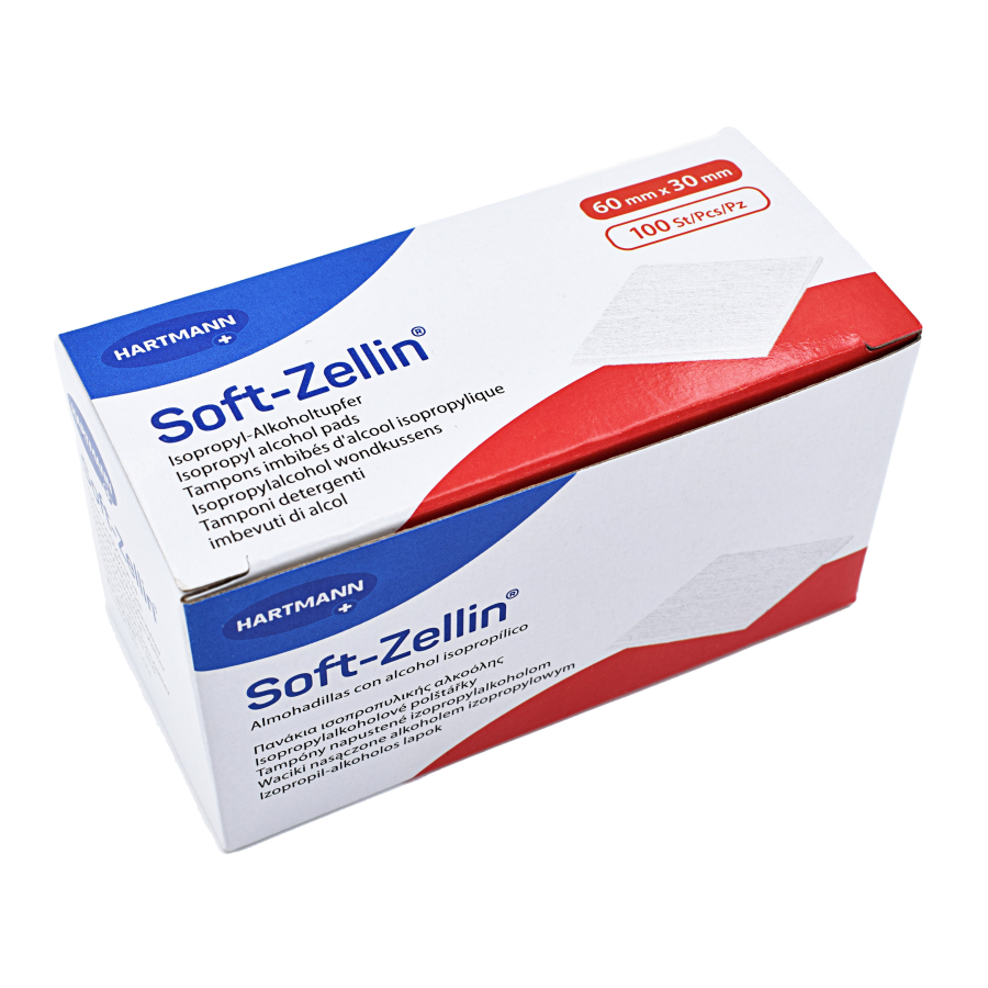 SOFT-ZELLIN Alkoholtupfer 30x60 mm SOFT-ZELLIN Alkoholtupfer 30x60 mm